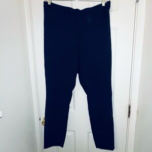 Banana Republic - Dark Blue Devon Legging Zip Work Pants Women’s Size 14 - EUC